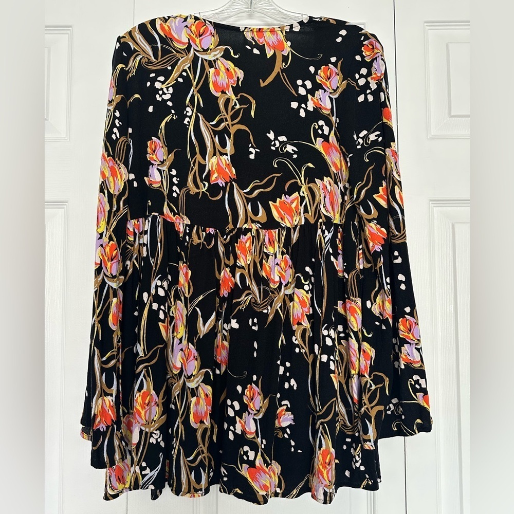 Free People Black Floral Dress - Picture 6 of 6